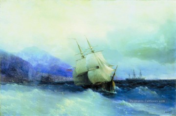 romantique romantisme Tableau Peinture - trebizond de la mer 1875 Romantique Ivan Aivazovsky russe